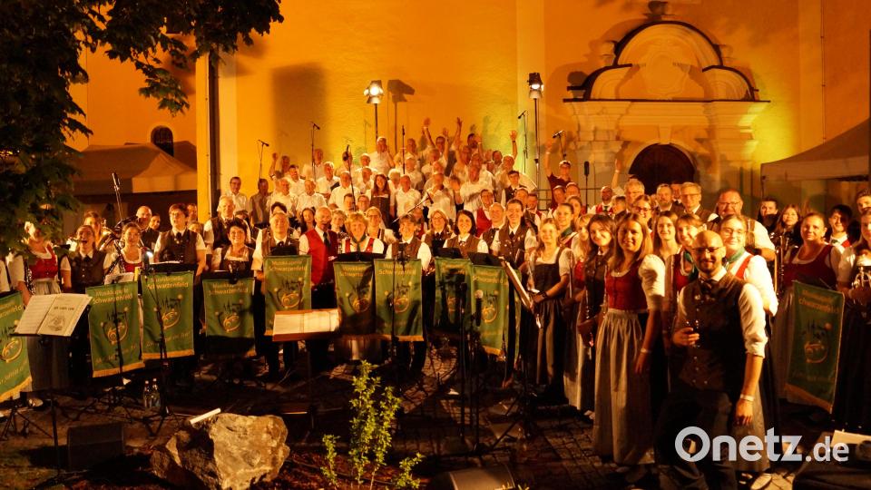 Sie alle standen für den musikalisichen Erfolg der Serende: Marktmusikkapelle Straß, Musikkapelle Schwarzenfeld und der Bergchor St. Barbara. Bild: mab