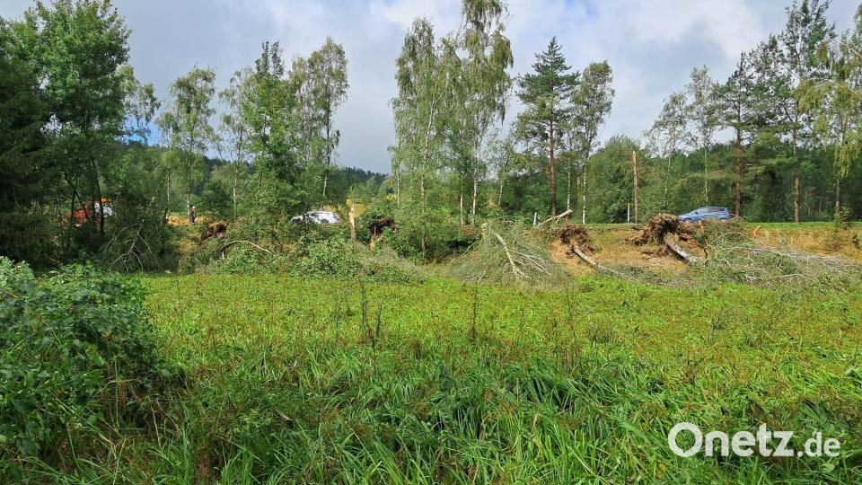 Unwetter mit Hagel und Sturm sind übe den Landkreis Cham gezogen. Bild: Kreisbrandinspektion Cham