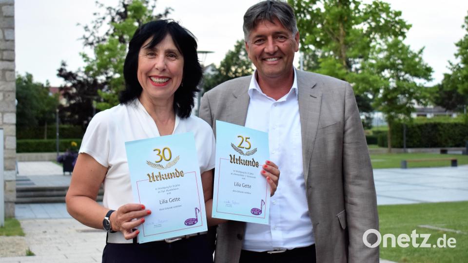 Lilia Gette war 25 Jahre lang Vorsitzende des Musikvereins &quot;Klingende Töne&quot; und 30 Jahre Musiklehrerin. Bild: rgr