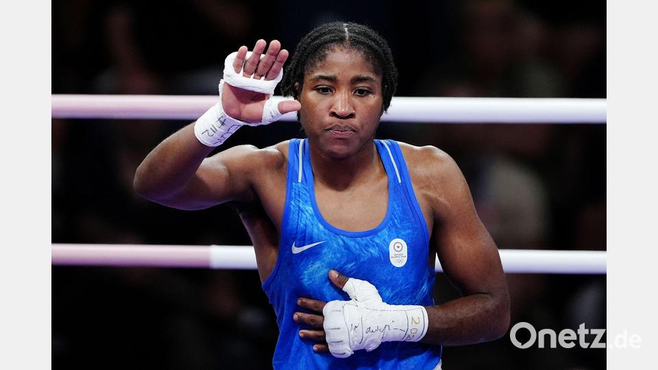 Cindy Ngamba ist lesbisch - und hätte deswegen in ihrem Geburtsland Kamerun Probleme. Bild: Peter Byrne/PA Wire/dpa