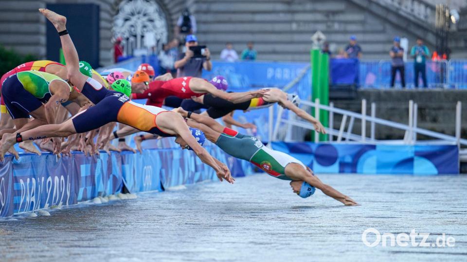 Die deutschen Triathleten gewinnen in der Mixed-Staffel die erhoffte Medaille. Bild: Vadim Ghirda/AP/dpa