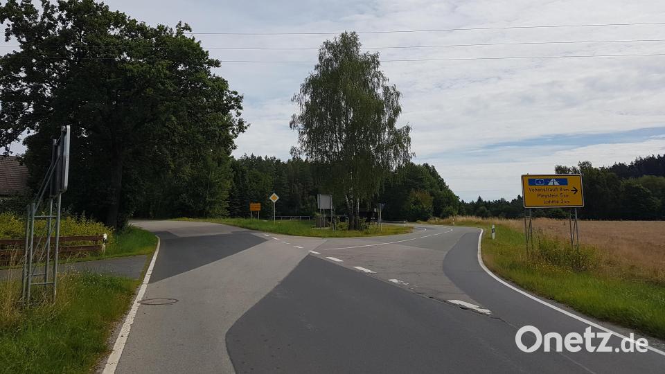 Die Straßenführung zum Bocklradlweg bei Moosbach soll verbessert werden. Bild: gi