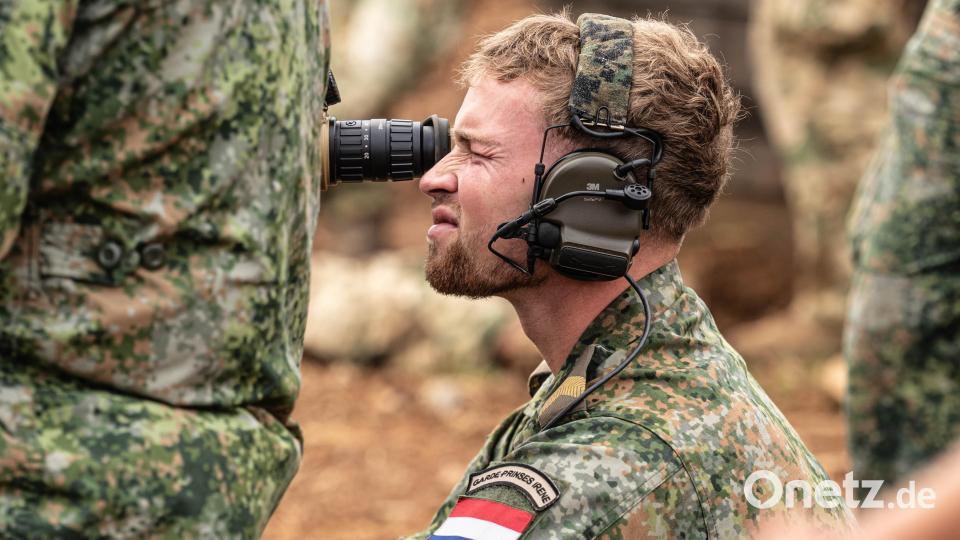 Ein niederländischer Soldat schaut durch ein Scope. Bild: Staff Sgt. Dana M Clarke