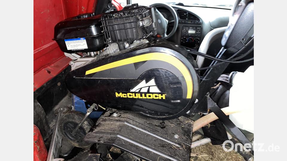 Diese Motorhacke war in dem Wagen. Bild: rti