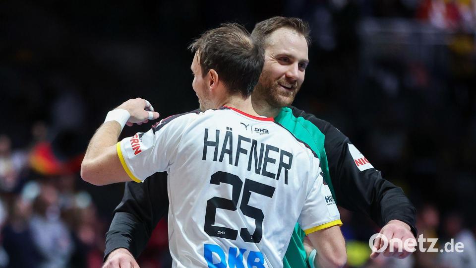 Kai Häfner und Andreas Wolff feierten schon viele gemeinsame Erfolge. Bild: Jan Woitas/dpa