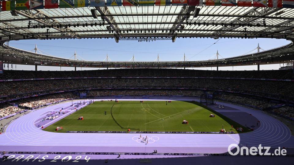 Die Abschlussfeier im Stade de France soll rund drei Stunden dauern. (Archivbild) Bild: Sven Hoppe/dpa