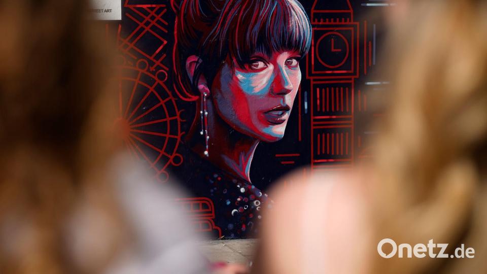 Im hippen Stadtteil Shoreditch gibt es ein neues Wandbild. Bild: Alastair Grant/AP/dpa