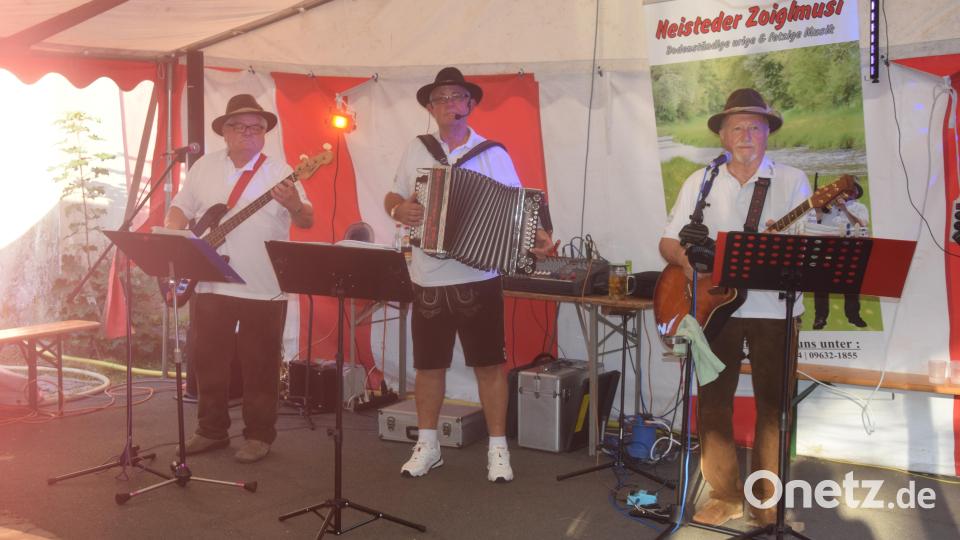 Stimmungsgarant beim Dorffest Püchersreuth: Die Neisteder Zoiglmusi. Bild: fz