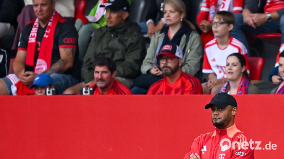 Aufmerksamer Beobachter am Spielfeldrand: Trainer Vincent Kompany. Bild: Sven Hoppe/dpa