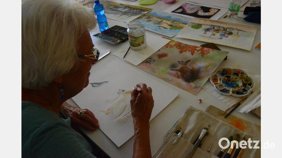 Sehr beliebt sind die Aquarellkurse. Bild: Kunz