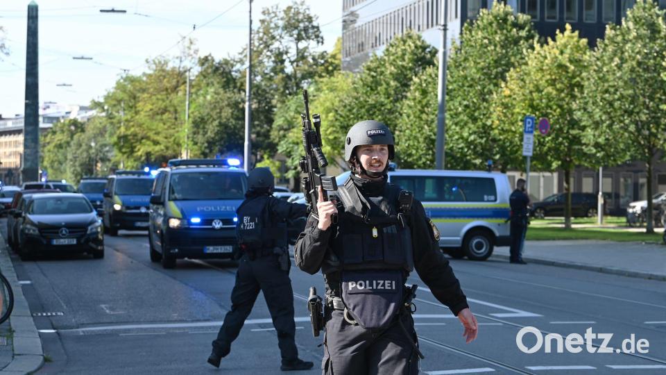 Polizeieinsatz nach der Schießerei in München Bild: Simon Sachseder/dpa