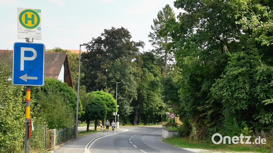 Die Bushaltestelle am Philosophenweg in Sulzbach-Rosenberg. Bild: Petra Hartl