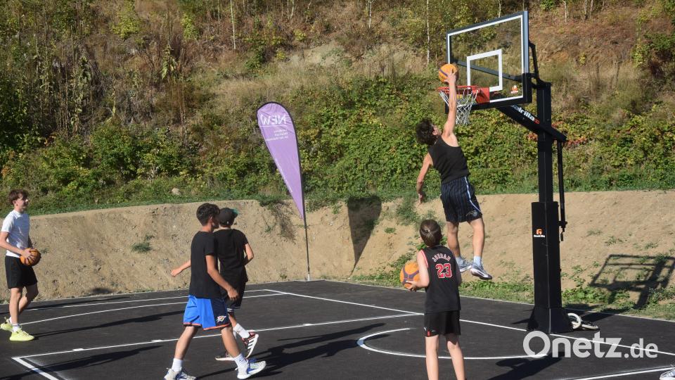 3x3-Basketball wird sicher ein Renner auf dem Gelände der DJK. Bild: fz