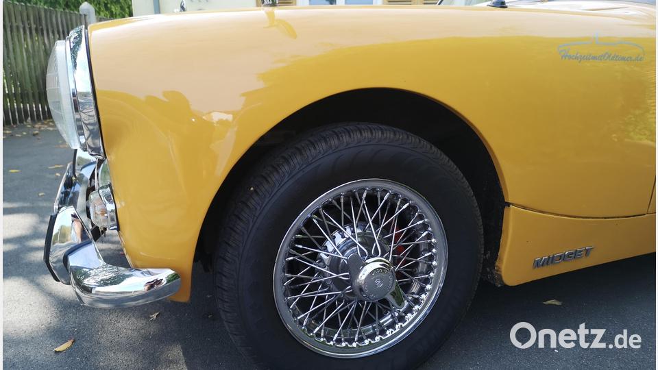 Der MG Midget ist ein filigraner Roadster. Das Exemplar von Lenz Leberkern stammt aus dem Jahr 1973. Bild: lnz