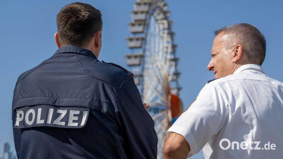 Hohe Polizeipräsenz gehört zum Sicherheitskonzept. Bild: Lennart Preiss/dpa