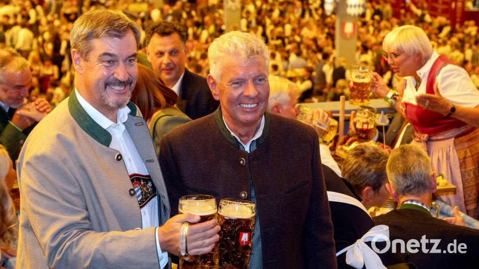 Große-Oktoberfest-Koalition: Markus Söder (l.) und Dieter Reiter Bild: Stefan Puchner/dpa
