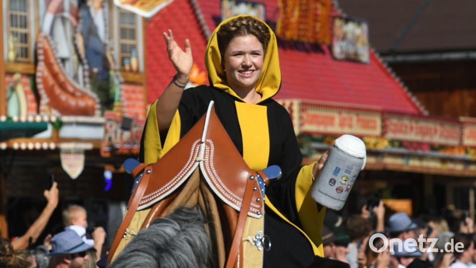 Das Münchner Kindl steht für die Wiesn-Tradition. Bild: Felix Hörhager/dpa