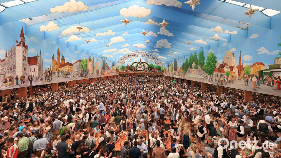 Volle Zelte am ersten Wiesnwochenende. Bild: Karl-Josef Hildenbrand/dpa