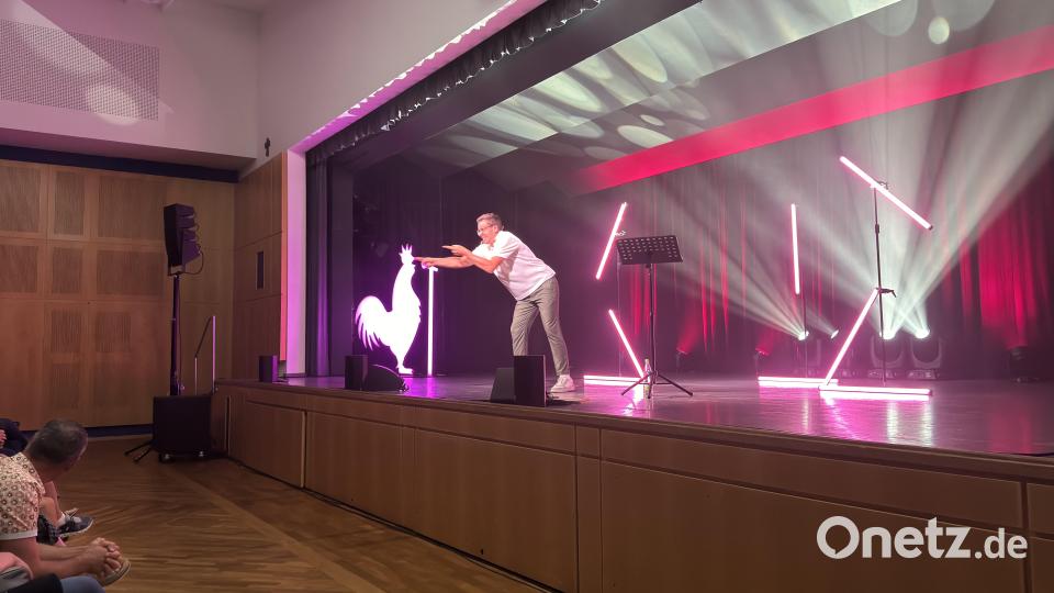 Martin Frank mit einer beeindruckenden One-Man-Kabarett-Show, die niemals langweilig wurde. Bild: mgo