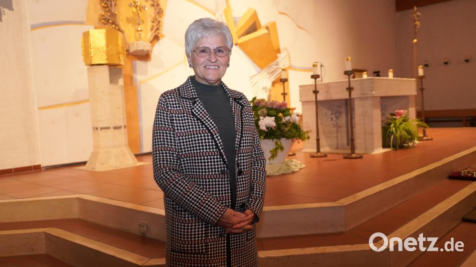 Die bisherige Mesnerin Maria Glatter. Sie gibt nach 20 Jahren ihr Amt an drei Nachfolger ab. Bild: fvo