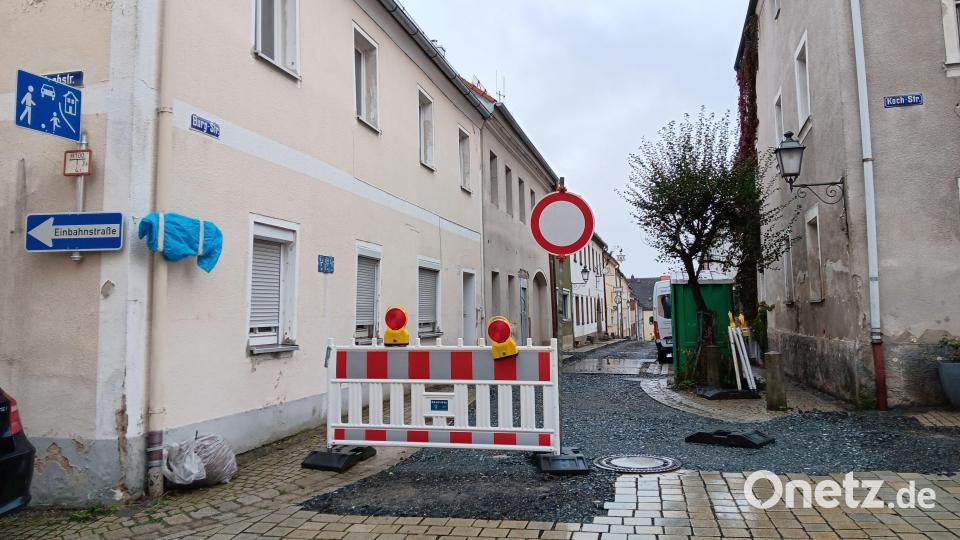 Ein Ende der monatelangen Baustelle in der Burgstraße ist in Sicht. Bild: as