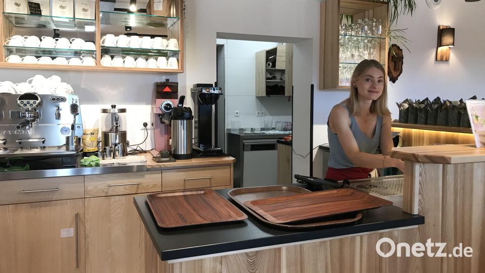 Servicekraft Michaela Maluche an ihrem Arbeitsplatz. Bild: mma