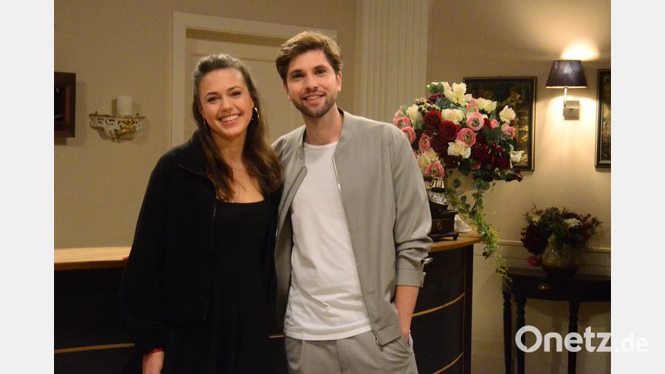 Das neue Traumpaar von &quot;Sturm der Liebe&quot;. Katharina Scheuba und Elias Reichert als Maxi Neubach und Henry Sydow. Bild: Kunz