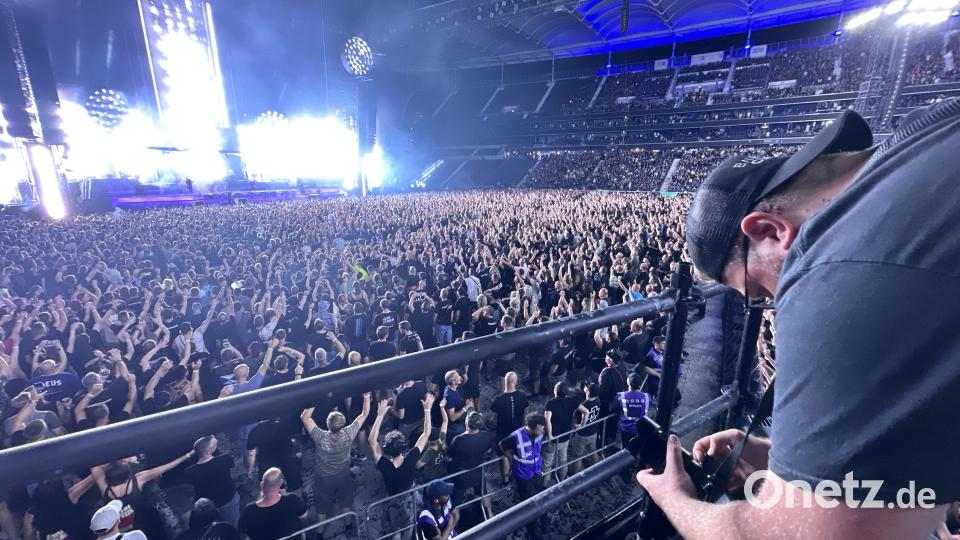 Felix Baumgartner aus Neustadt/WN fotografierte das Rammstein-Konzert in Frankfurt. Bild: Sven-Sebastian Sajak