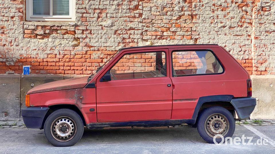 Ein Auto, 36 Jahre alt und bereits mit Moos besetzt – aber immer noch im Einsatz. Das Auto der Autoren Regina und Eckhard Henscheid ist ein echter Hingucker. Bild: Petra Hartl