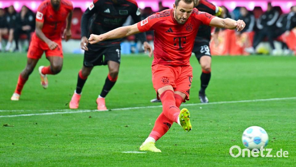 Eine Bank vom Elfmeterpunkt: Harry Kane. Bild: Sven Hoppe/dpa