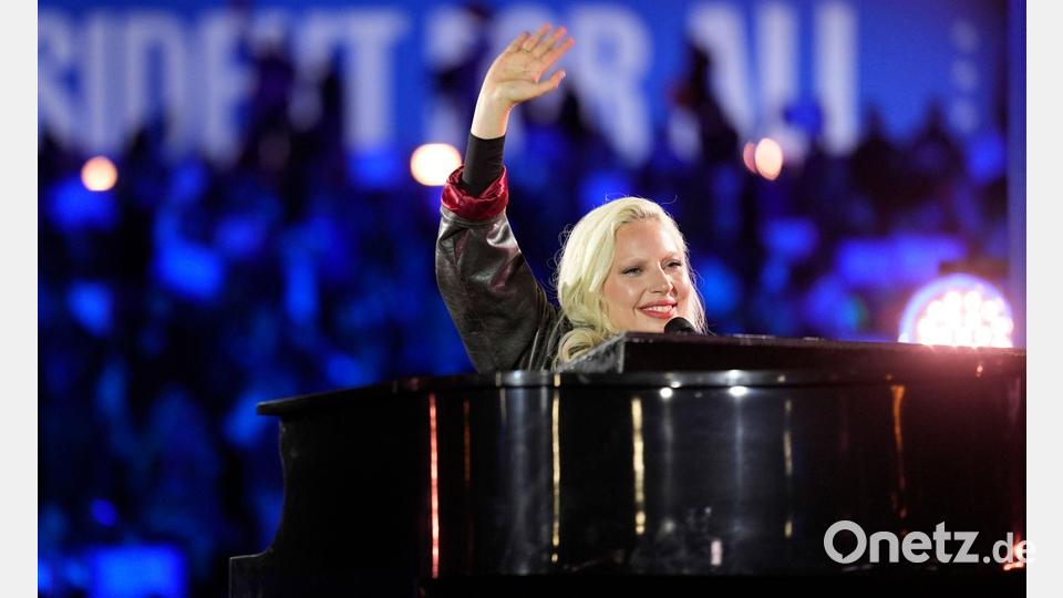 Lady Gaga gibt ihre Stimme für Kamala Harris ab. (Archivbild) Bild: Matt Rourke/AP/dpa