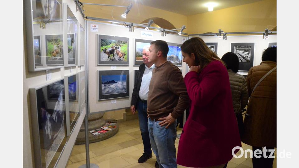 Gut besucht war die Ausstellungseröffnung &quot;Bergwelten&quot;. Bild: Kunz