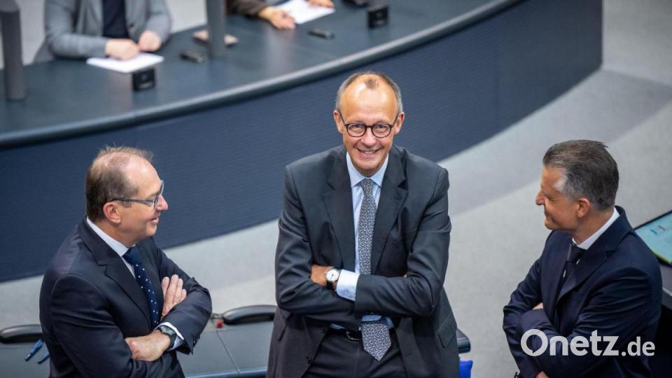 Unionspolitiker im Bundestag Bild: Michael Kappeler/dpa