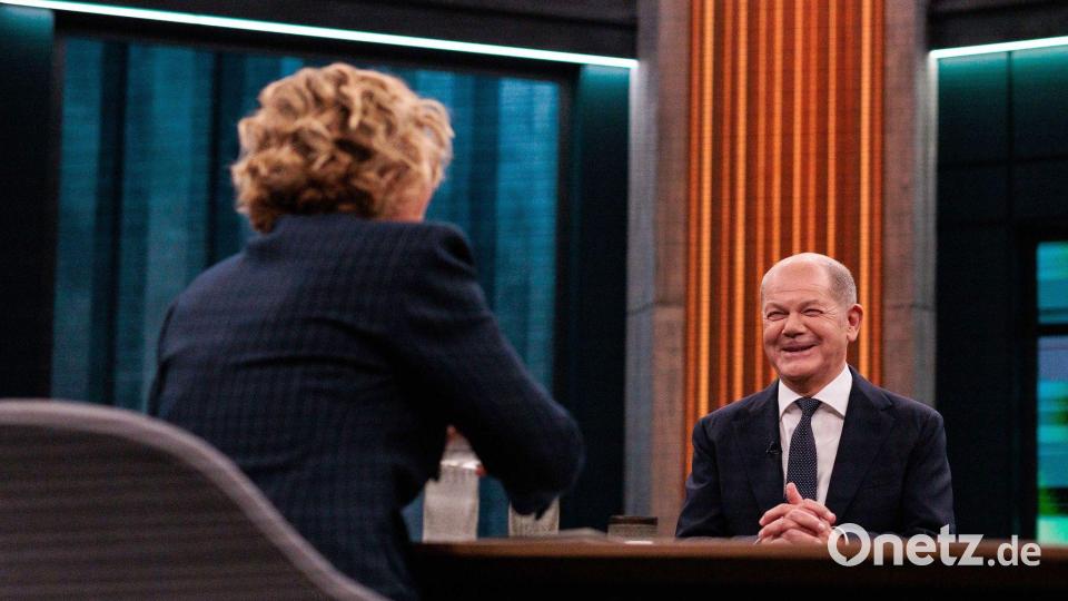 ARD-Sendung „Caren Miosga“ mit Bundeskanzler Scholz Bild: Carsten Koall/dpa