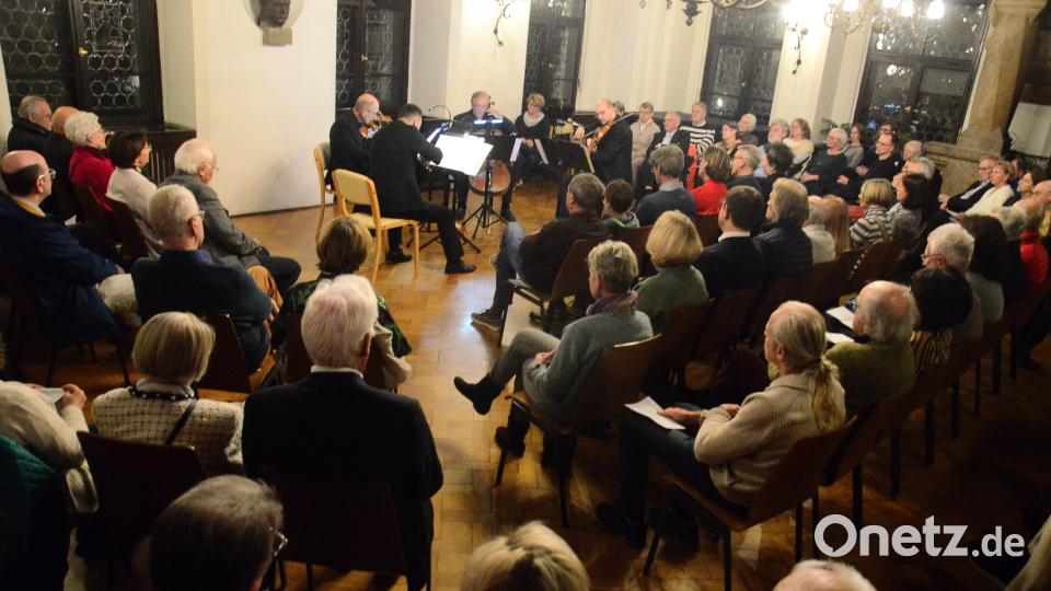 Kammermusikabend mit dem Bamberger Streichquartett im gut besuchten großen Saal des Alten Rathauses. Bild: Kunz