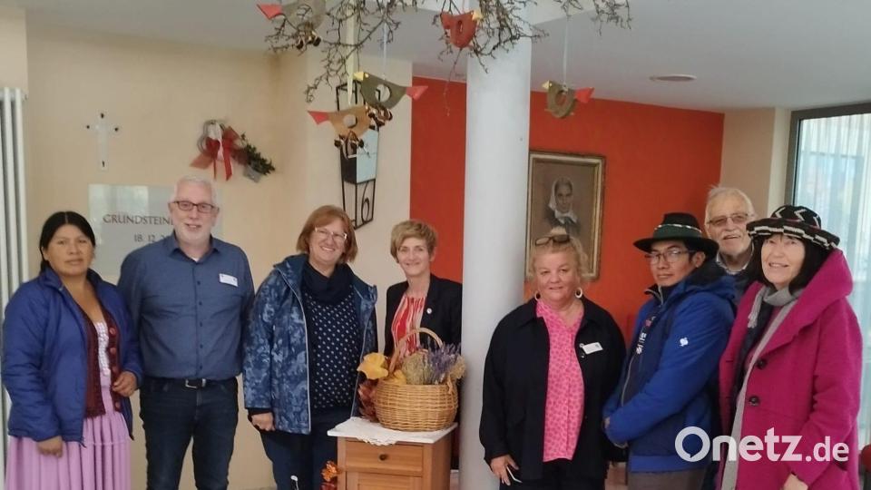 Gut aufgenommen wurde die beiden Bolivianer auch bei der Amberger Schwesternschaft Wallmenichhaus. Bild: mma