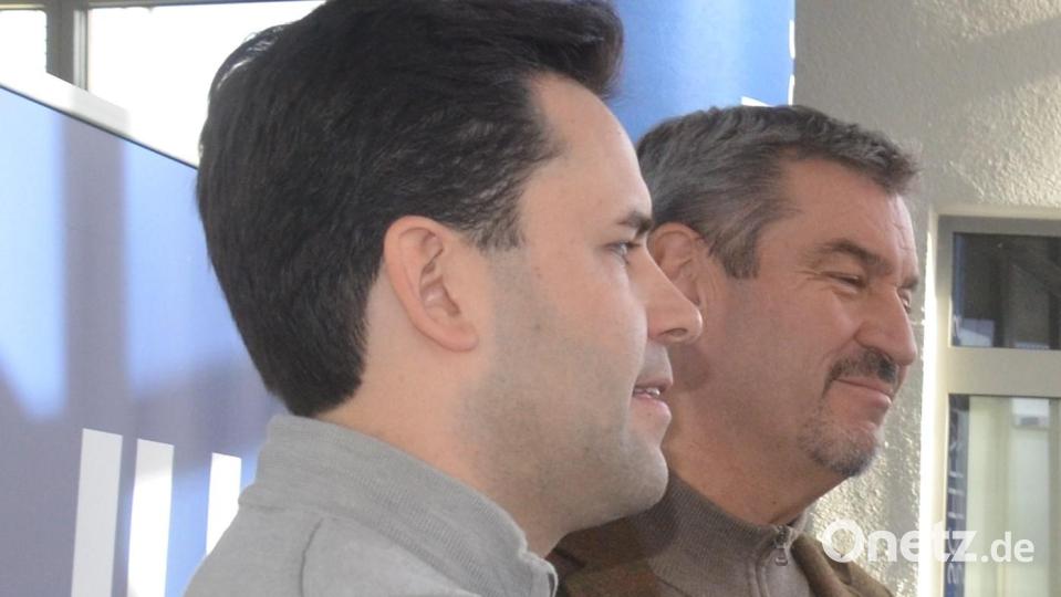 Johannes Winkel und Markus Söder. Bild: Kunz
