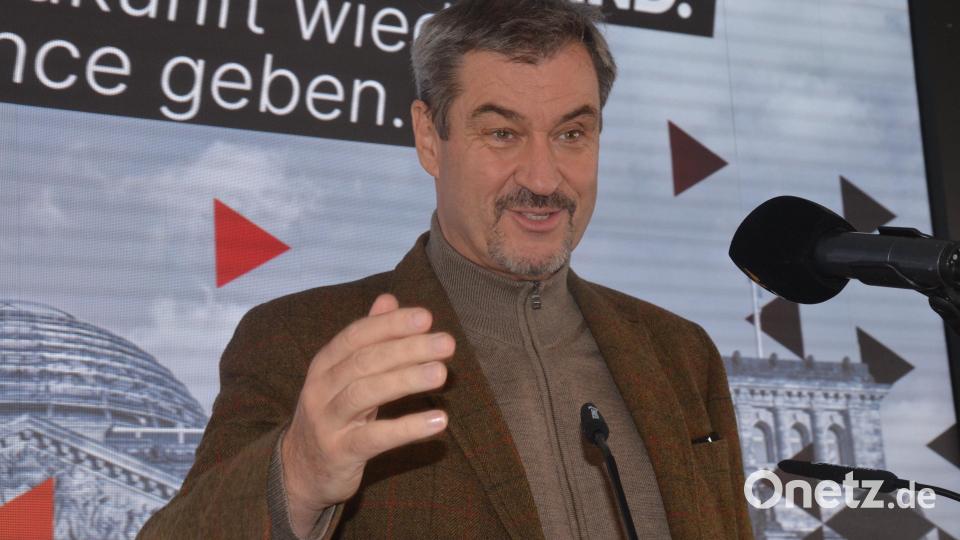 CSU-Chef Markus Söder fordert einen politischen Richtungswechsel. Bild: Kunz