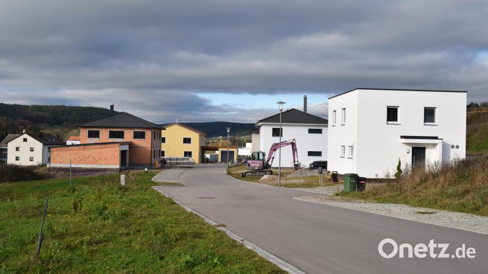 Das Baugebiet &quot;Wiesenäcker&quot; ist von künftigen Bauherr sehr gefragt. Die ersten Neubauten wurden bereits errichtet. Bild: bnr