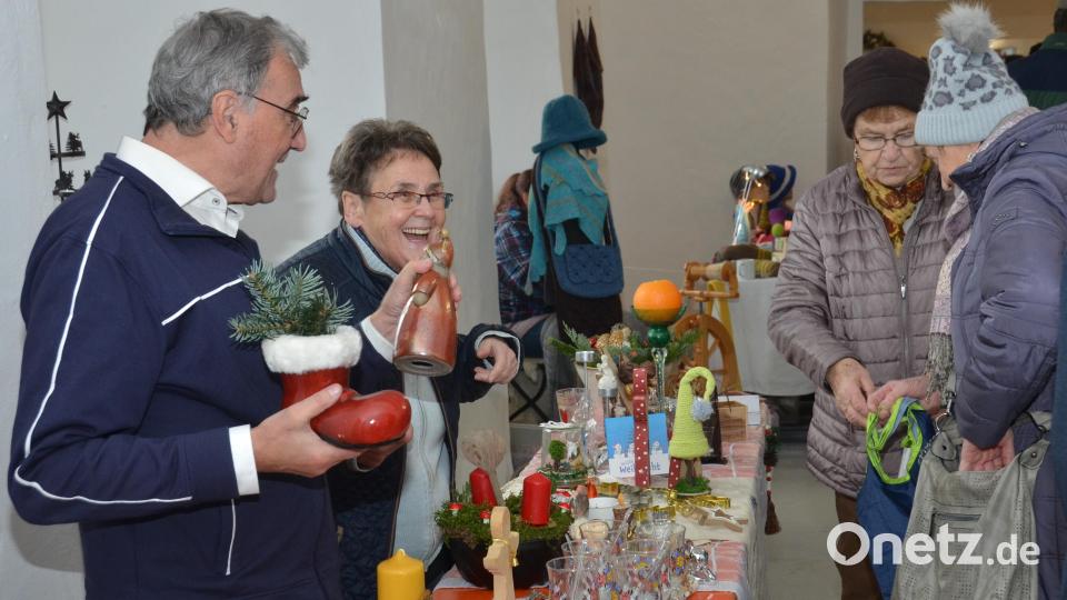 Christa Wildenauer war mit ihrem Stand &quot;Kunst und Krempel&quot; ebenfalls vertreten. Bild: dob