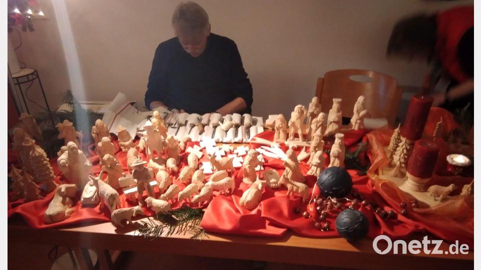 Die Holzschnitzkünste präsentierte Siegfried Hanauer aus Burgtreswitz. Bild: gz