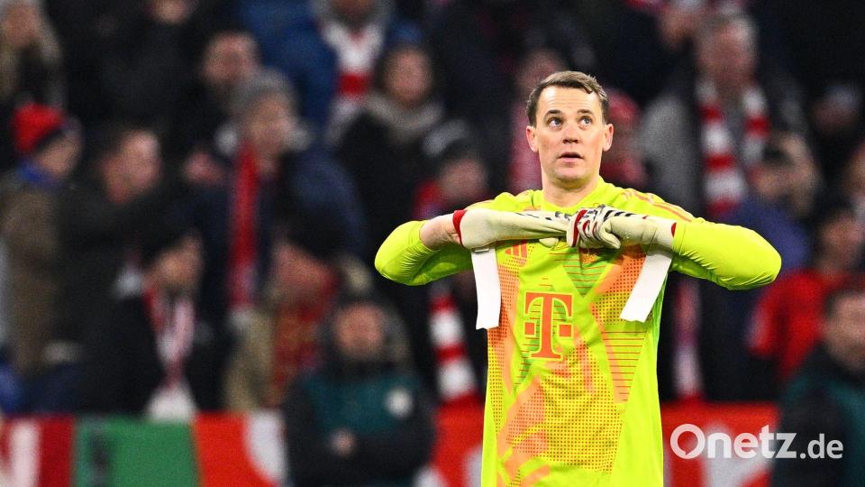 Entschuldigte sich nach der Roten Karte: Manuel Neuer. Bild: Tom Weller/dpa