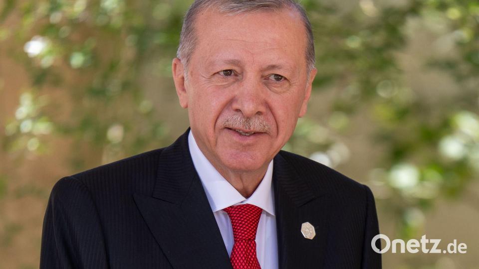 Erdogan unterstützt die Syrische Nationale Armee. (Archivbild) Bild: Michael Kappeler/dpa
