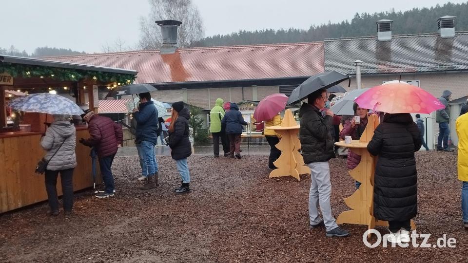 Blick über den Hauptplatz des Grubenadvents-Marktes. Bild: mzi