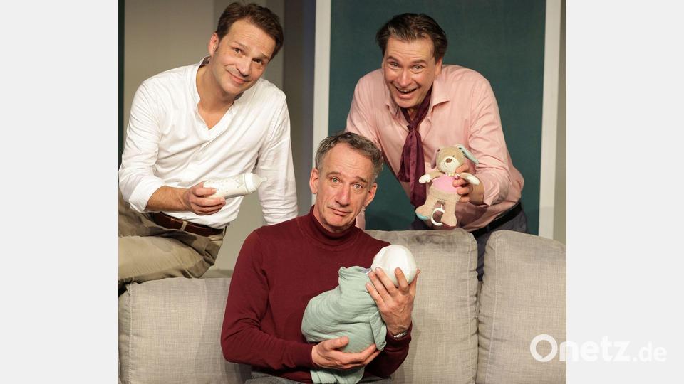 "Drei Männer und ein Baby" wird am 12. Dezember im Stadttheater aufgeführt. Bild: Dietrich Dettmann