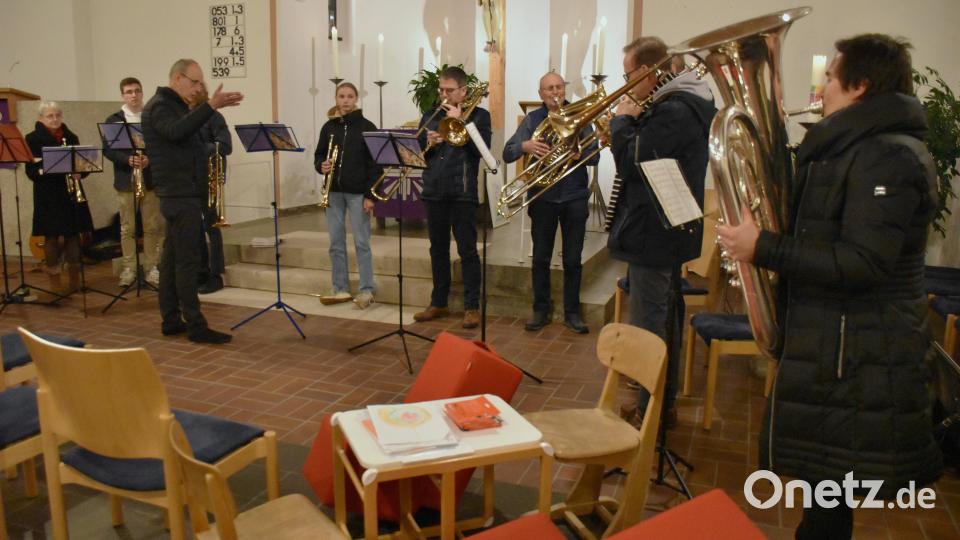 Der Evangelische Posaunenchor bei seinem Auftritt. Bild: ubb