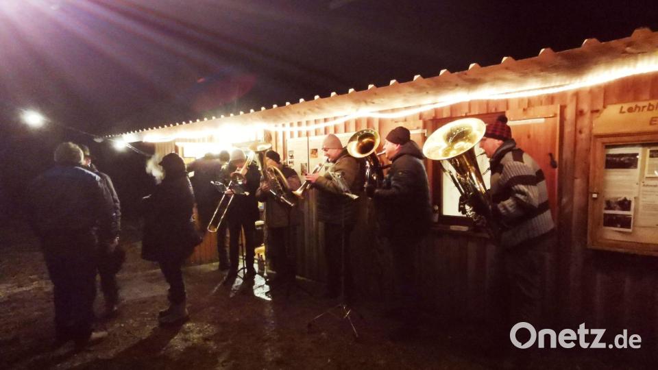 Beim Imkeradvent begeistern die fünf Blechbläser aus der Region als &quot;Imker-Ensemble&quot;. Bild: gz