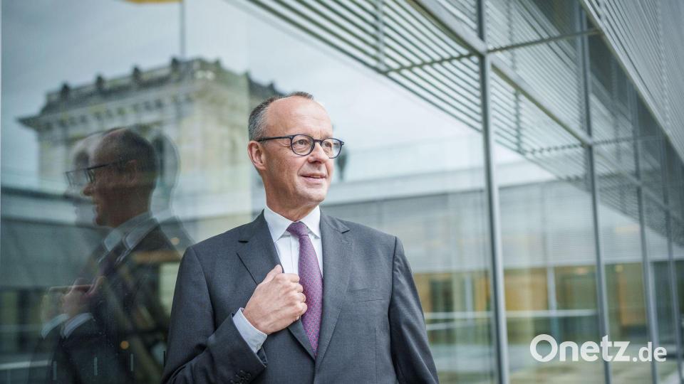 Kanzlerkandidat Merz will nach einem Wahlsieg einen Wechsel in der Asyl- und Einwanderungspolitik. Bild: Michael Kappeler/dpa