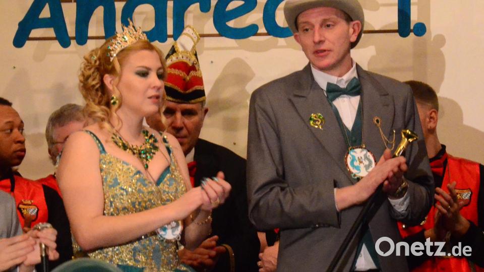 Das Prinzenpaar bei der Proklamation. Bild: Kunz