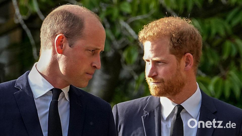 Haben sich angeblich seit langer Zeit nichts zu sagen: die Brüder William und Harry. (Archivbild) Bild: Martin Meissner/AP/dpa